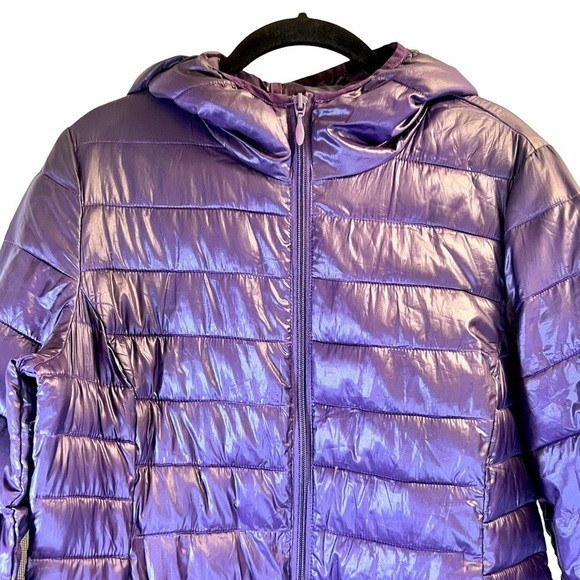 George Women's Puffer Jacket S Winter Purple Long - Picture 3 of 14